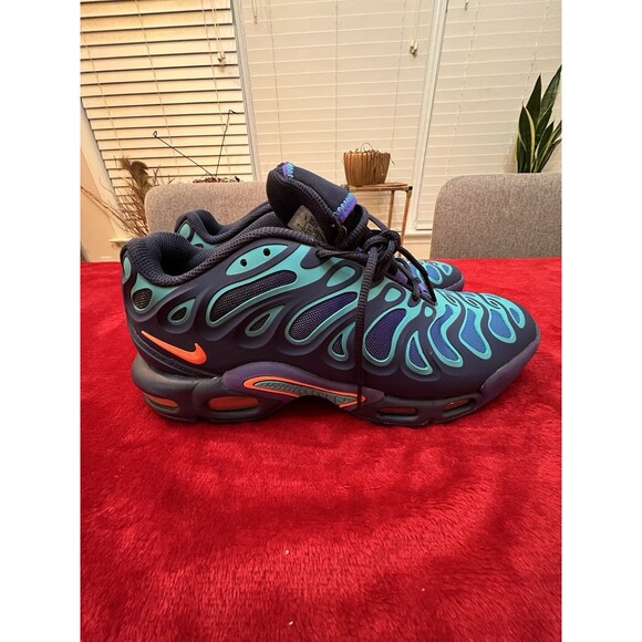 Men Nike Air Max Plus Drift Running Shoes Size 9 Navy Blue Orange FD4290 400 - Picture 1 of 16